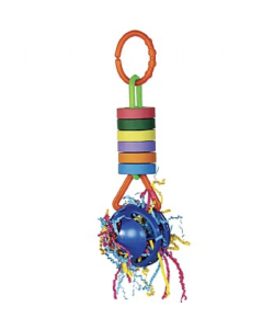 Wacky Waffle Bagel Chew and Forage Parrot Toy